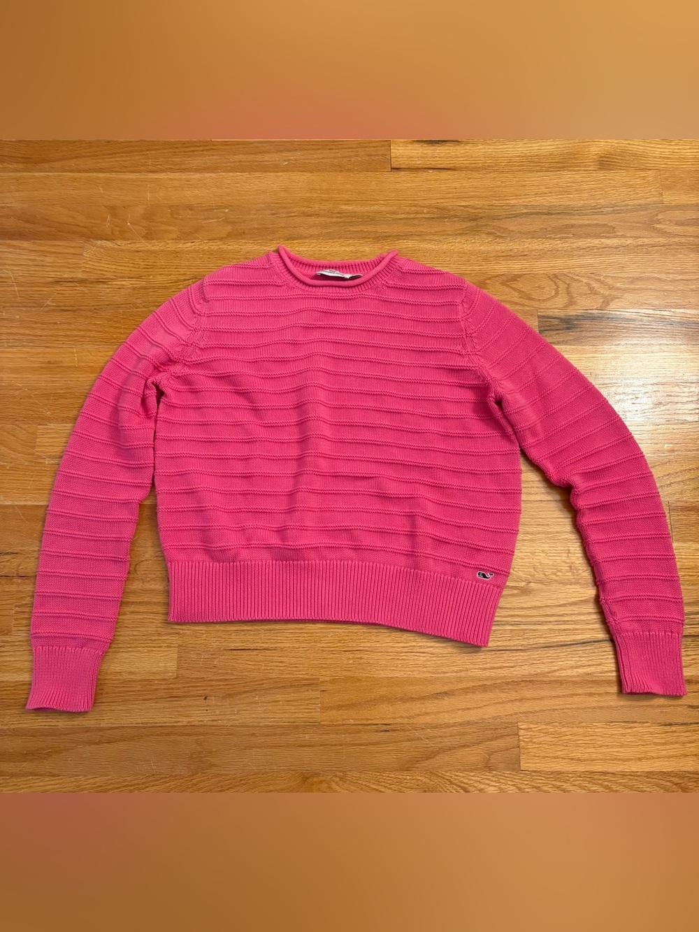 Vineyard Vines pink ribbed knit sweater in XS
